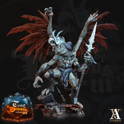 3D Printed Archvillain Games Teraton Vulduk Tome of Demons 28 32mm D&D