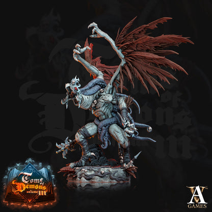 3D Printed Archvillain Games Teraton Vulduk Tome of Demons 28 32mm D&D