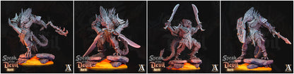 3D Printed Archvillain Games Terebrian Devil Speak of the Devil Act II 28 32mm D&D