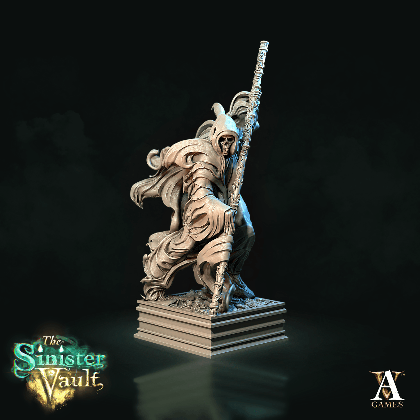 3D Printed Archvillain Games The Archvillain Statue The Sinister Vault 28 32mm D&D