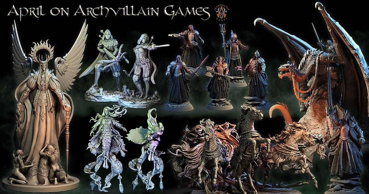 3D Printed Archvillain Games The Baron The Sorrowsown 28 32mm D&D