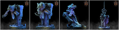 3D Printed Archvillain Games The Deathknight Order Shadowblades 28 32mm D&D