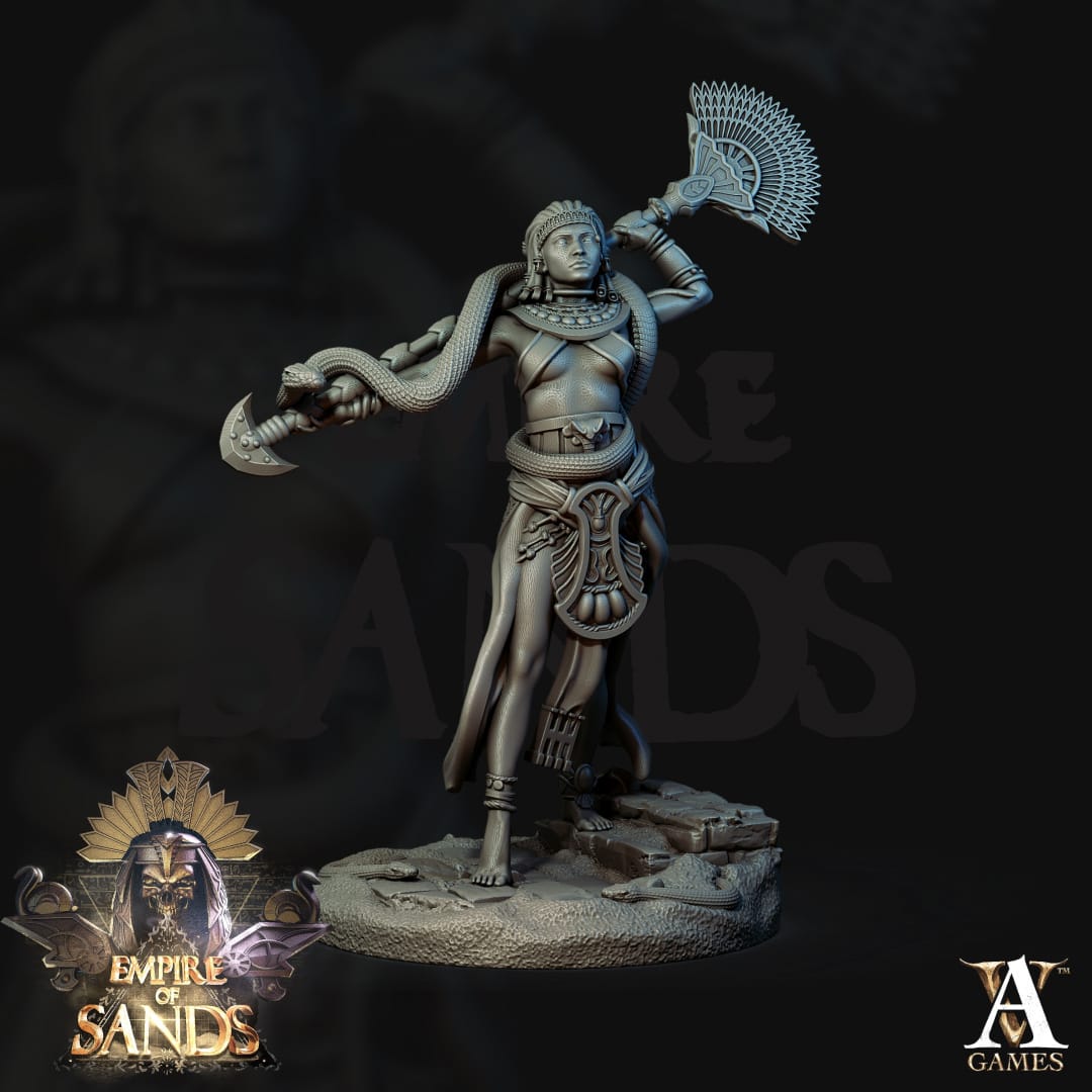 3D Printed Archvillain Games The Empire of Sands - Anphotep 28mm 32mm D&D