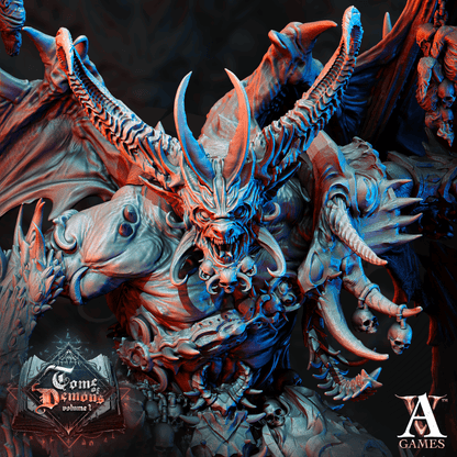 3D Printed Archvillain Games Tome of Demons Vol. 1 - Armaros Chaos Incarnate 28mm 32mm D&D