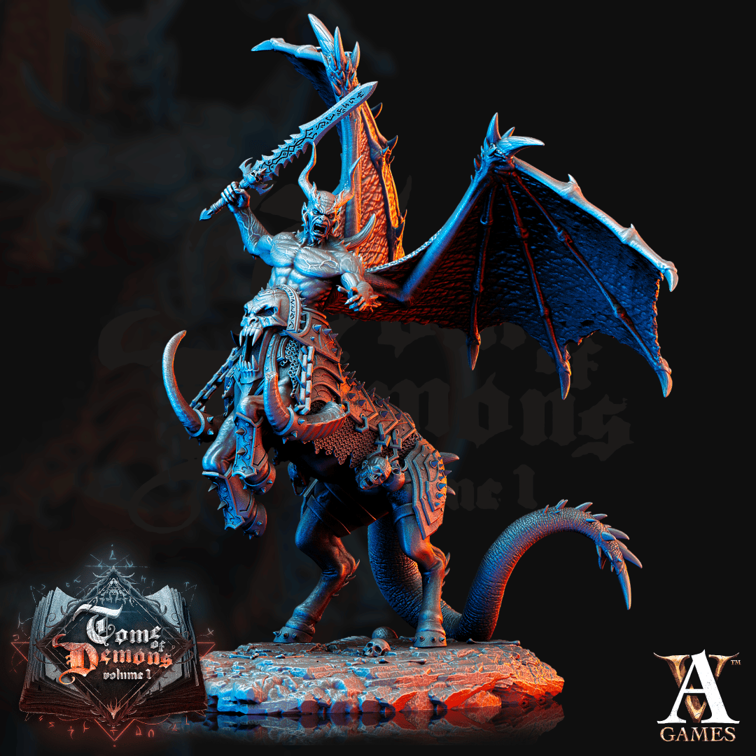 3D Printed Archvillain Games Tome of Demons Vol. 1 - Decataurs 28mm 32mm D&D