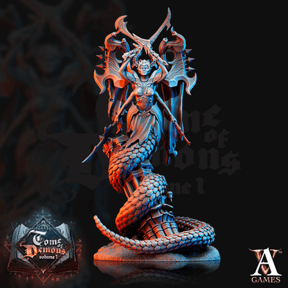 3D Printed Archvillain Games Tome of Demons Vol. 1 Tamareth 28 32mm D&D
