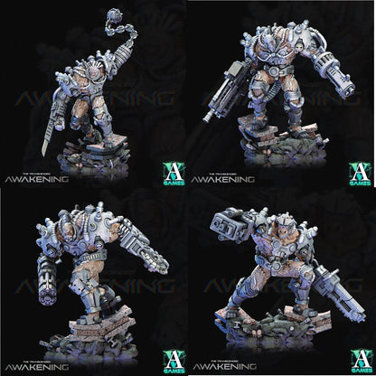 3D Printed Archvillain Games Trancended Fleshgrafts - The Transcended 28 32mm D&D