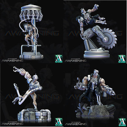 3D Printed Archvillain Games Trancended Lablumps - The Transcended 28 32mm D&D