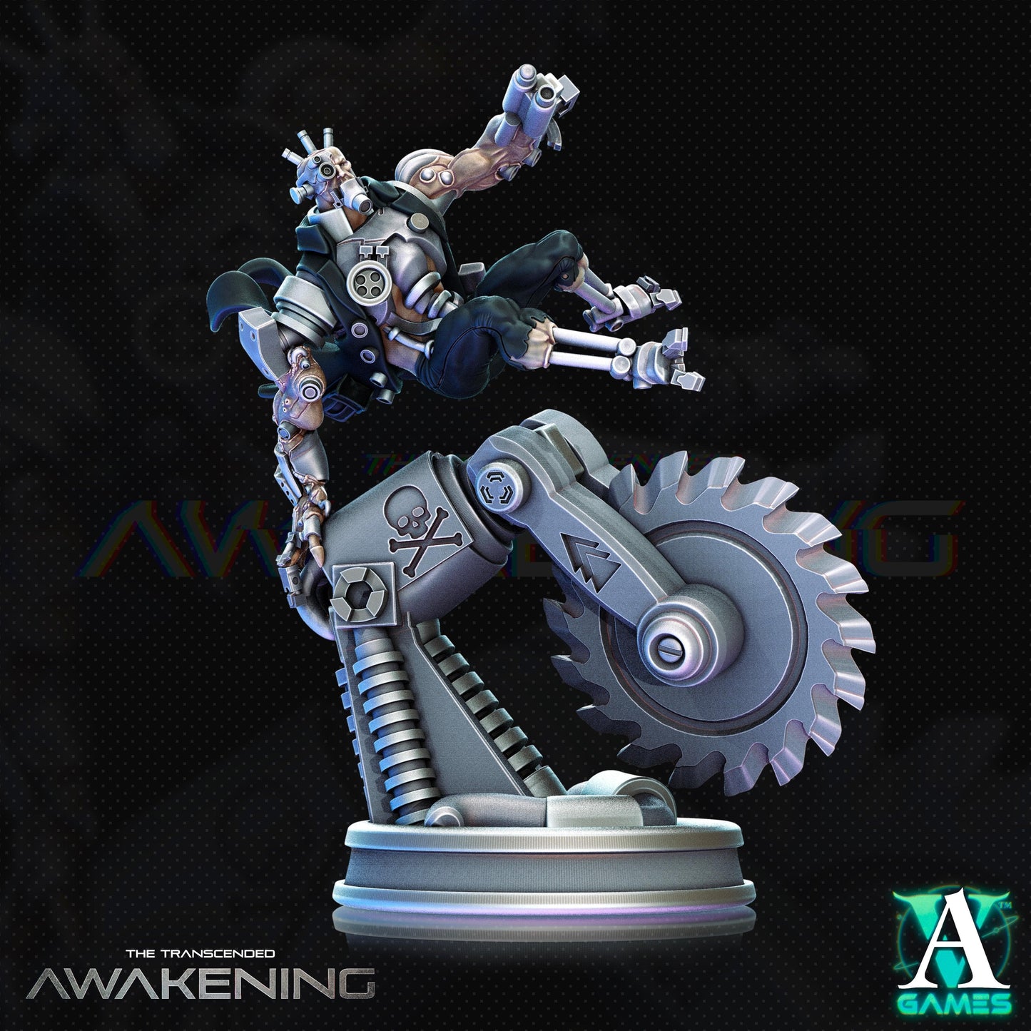 3D Printed Archvillain Games Trancended Lablumps - The Transcended 28 32mm D&D