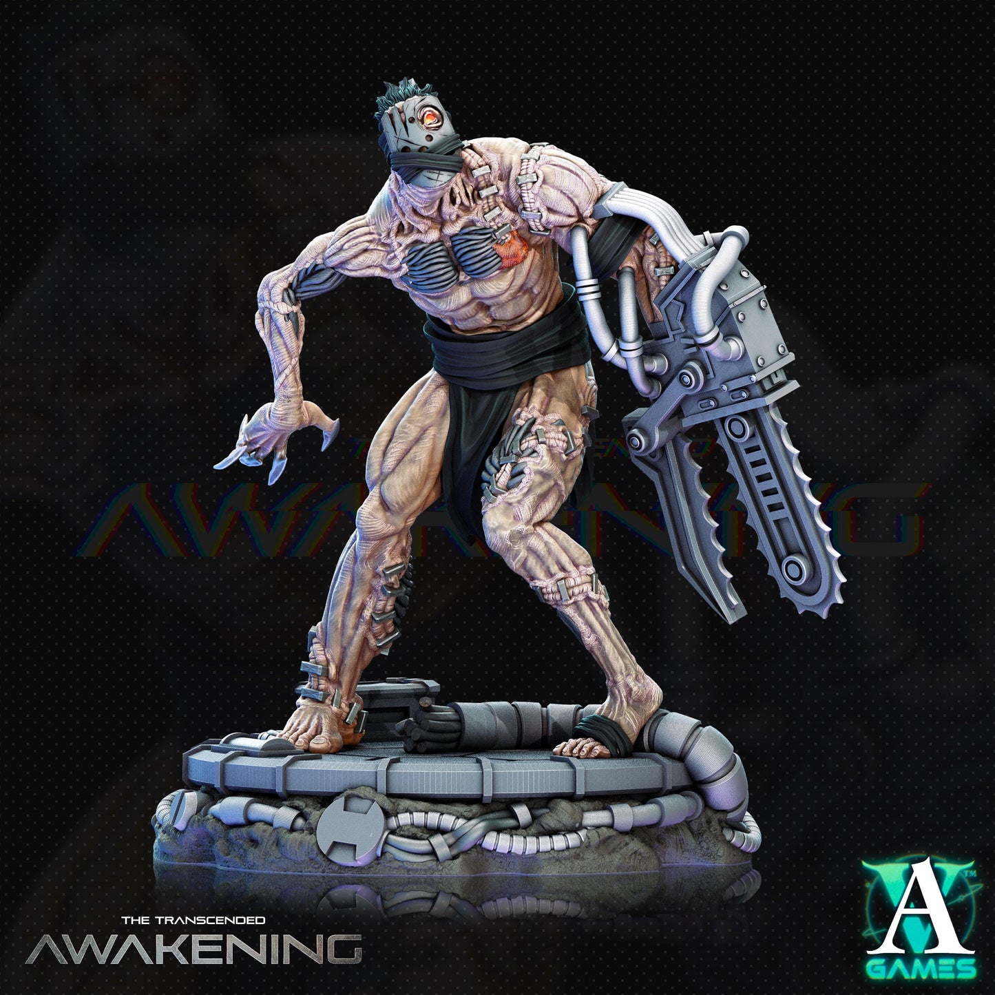 3D Printed Archvillain Games Trancended Leftovers - The Transcended 28 32mm D&D