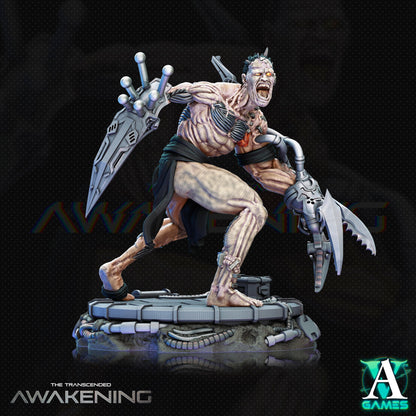 3D Printed Archvillain Games Trancended Leftovers - The Transcended 28 32mm D&D