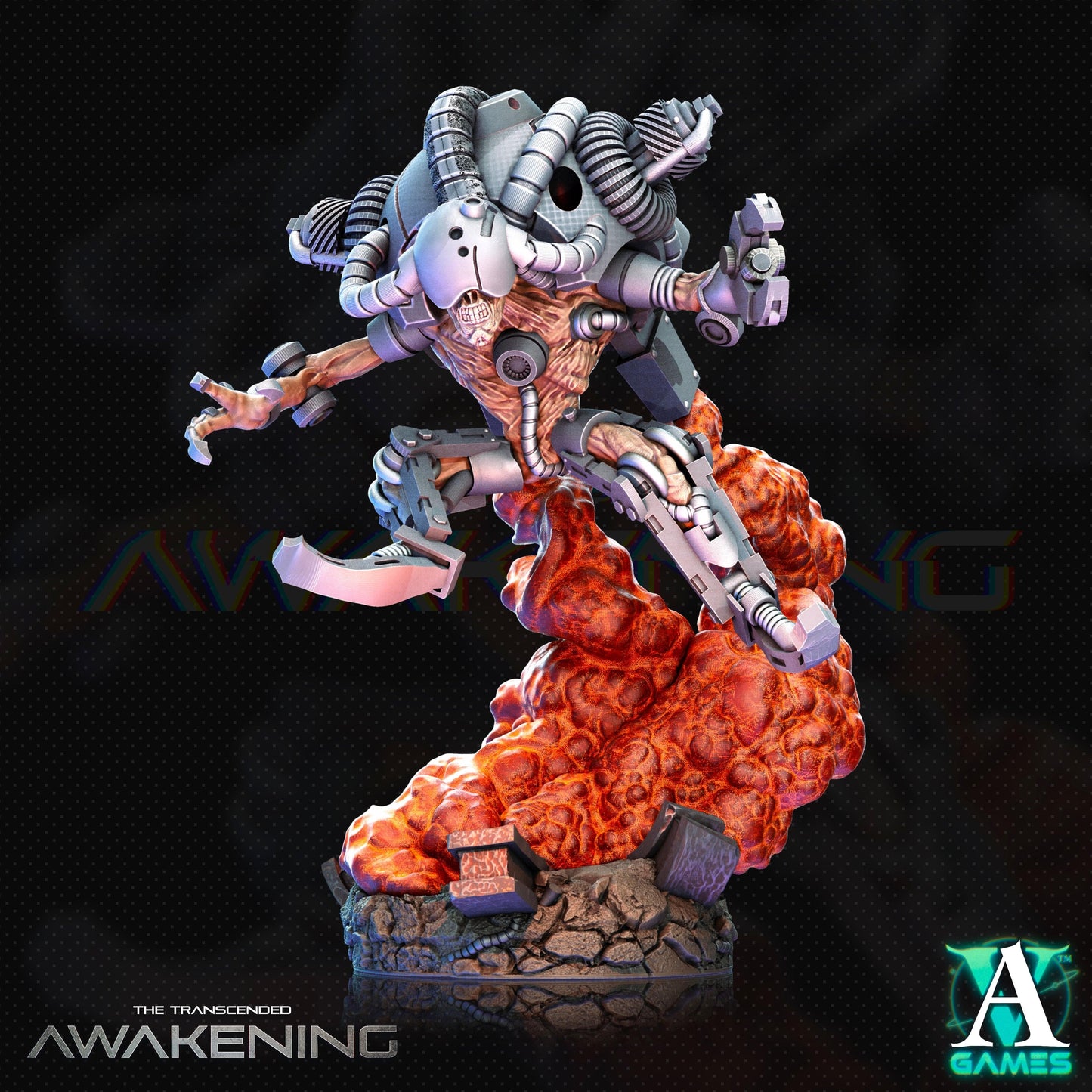 3D Printed Archvillain Games Trancended Meltabags - The Transcended 28 32mm D&D
