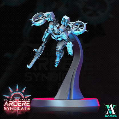 3D Printed Archvillain Games Valkyries Clean Base Set Arderite Valkyries Blind Faith - Ardere Syndicate 28 32mm D&D