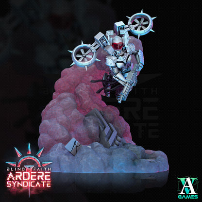 3D Printed Archvillain Games Valkyries Scenic Base Set Arderite Valkyries Blind Faith - Ardere Syndicate 28 32mm D&D