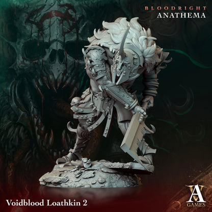 3D Printed Archvillain Games Voidblood Loathkin Bloodright - Anathema 28 32mm D&D