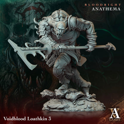 3D Printed Archvillain Games Voidblood Loathkin Bloodright - Anathema 28 32mm D&D