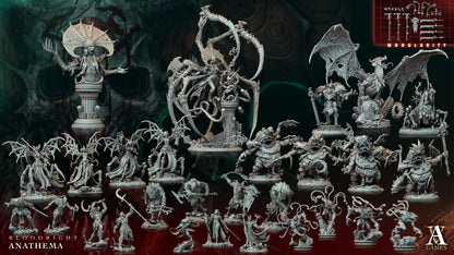 3D Printed Archvillain Games Voidblood Vestal Bloodright - Anathema 28 32mm D&D