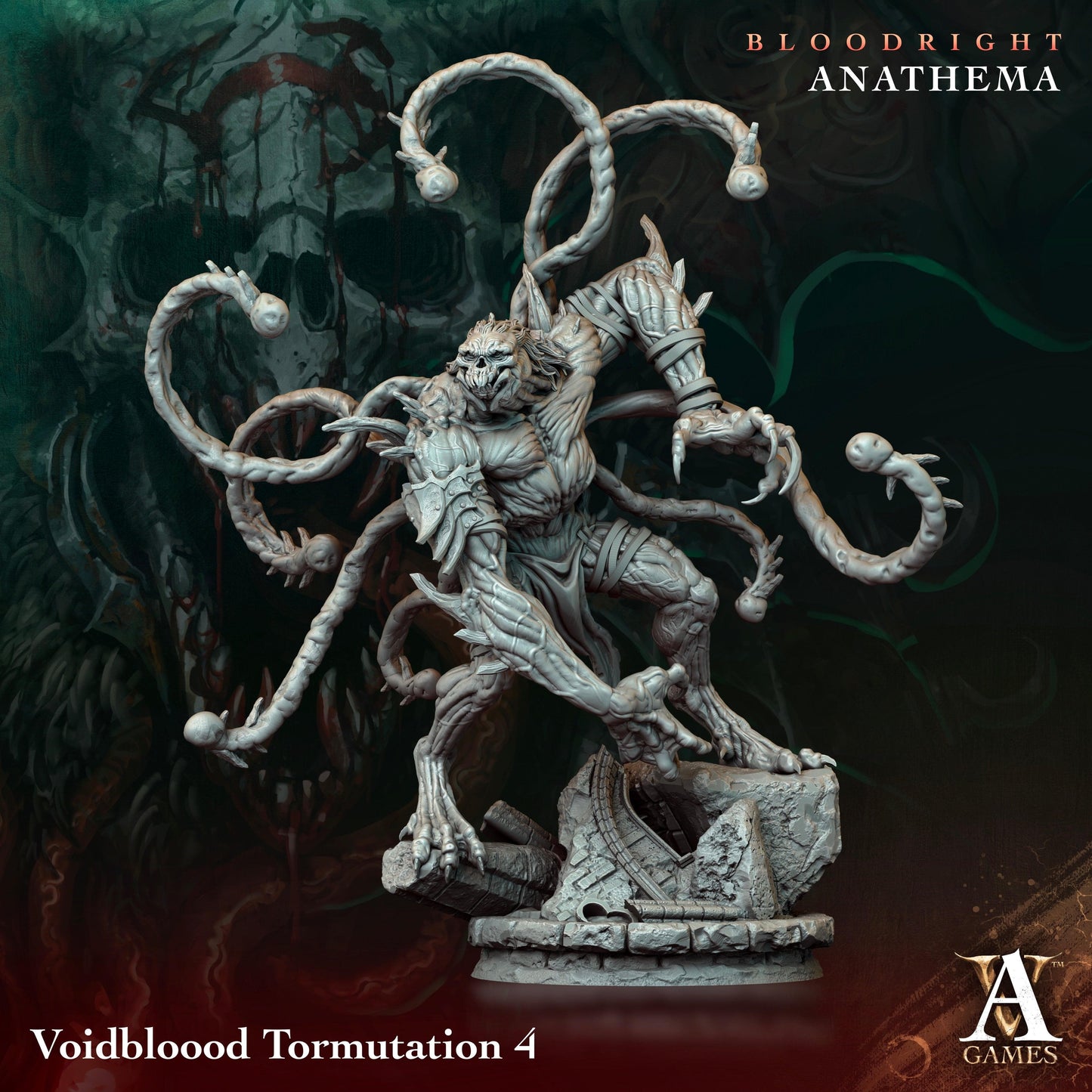 3D Printed Archvillain Games Voidbloood Tormutation Bloodright - Anathema 28 32mm D&D