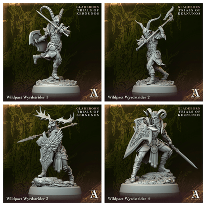 3D Printed Archvillain Games Wildpact Wyrdstrider Gladeborn - Trials of Kernunos 28 32mm D&D