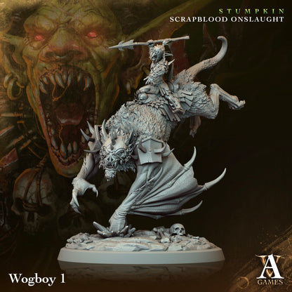 3D Printed Archvillain Games Wogboys Stumpkin Scrapblood Onslaught 28 32mm D&D