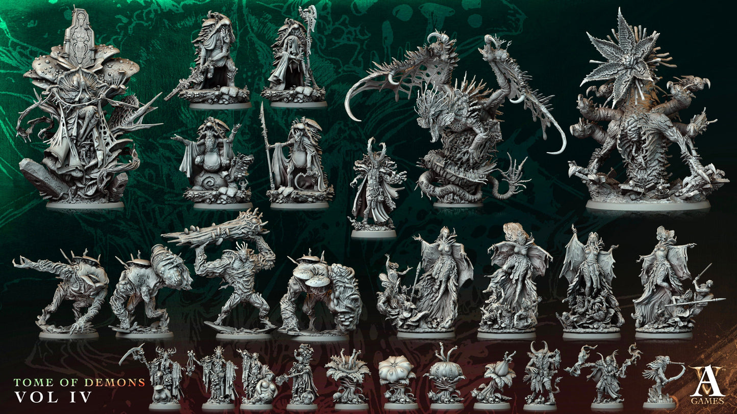 3D Printed Archvillain Games Spore Revenant Tome of Demons Vol IV 28 32mm D&D