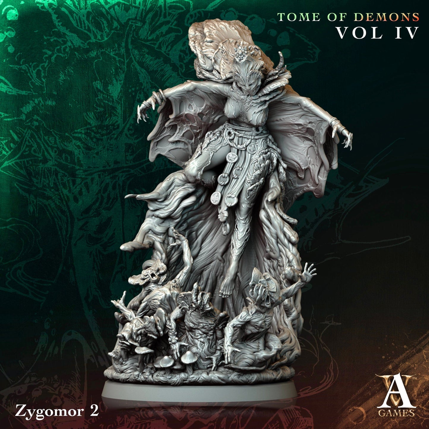 3D Printed Archvillain Games Zygomor Tome of Demons Vol IV 28 32mm D&D