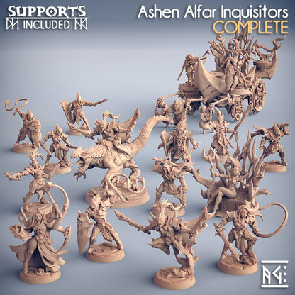 3D Printed Artisan Guild Ashen Inquisitor Set Ashen Alfar Inquisitors 28mm 32mm