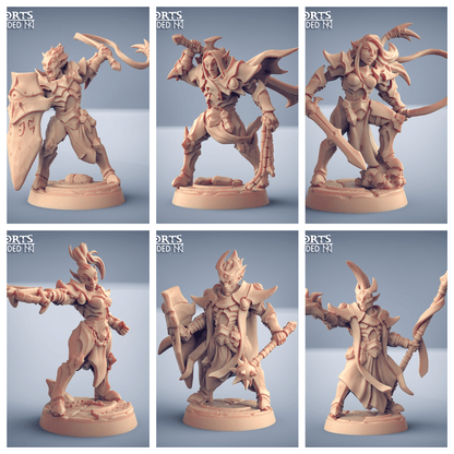 3D Printed Artisan Guild Ashen Inquisitor Set Ashen Alfar Inquisitors 28mm 32mm