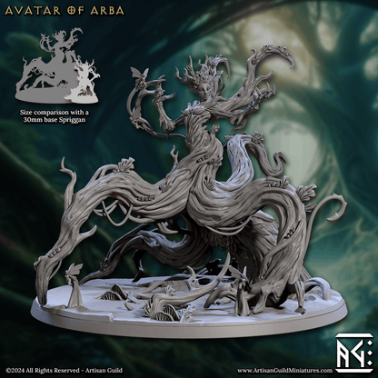 3D Printed Artisan Guild Avatar of Arba Barkwraith Spriggans Set 28mm 32mm