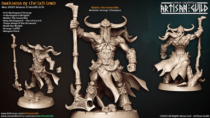 3D Printed Artisan Guild Baldur the Invincible Darkness of the Lich Lord 28mm 32mm
