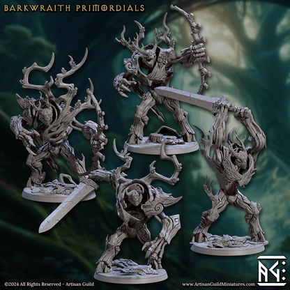 3D Printed Artisan Guild Barkwraith Primordials Barkwraith Spriggans Set 28mm 32mm