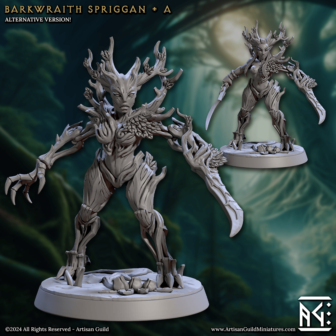 3D Printed Artisan Guild Barkwraith Spriggans Barkwraith Spriggans Set 28mm 32mm