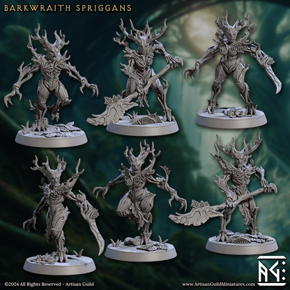 3D Printed Artisan Guild Barkwraith Spriggans Barkwraith Spriggans Set 28mm 32mm