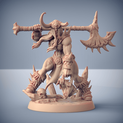 3D Printed Artisan Guild Brunilde Snakeslayer Dragonpeak Barbarians 28mm 32mm