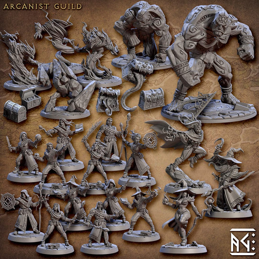 3D Printed Artisan Guild Cornelius Greathat Arcanists Guild 28mm 32mm