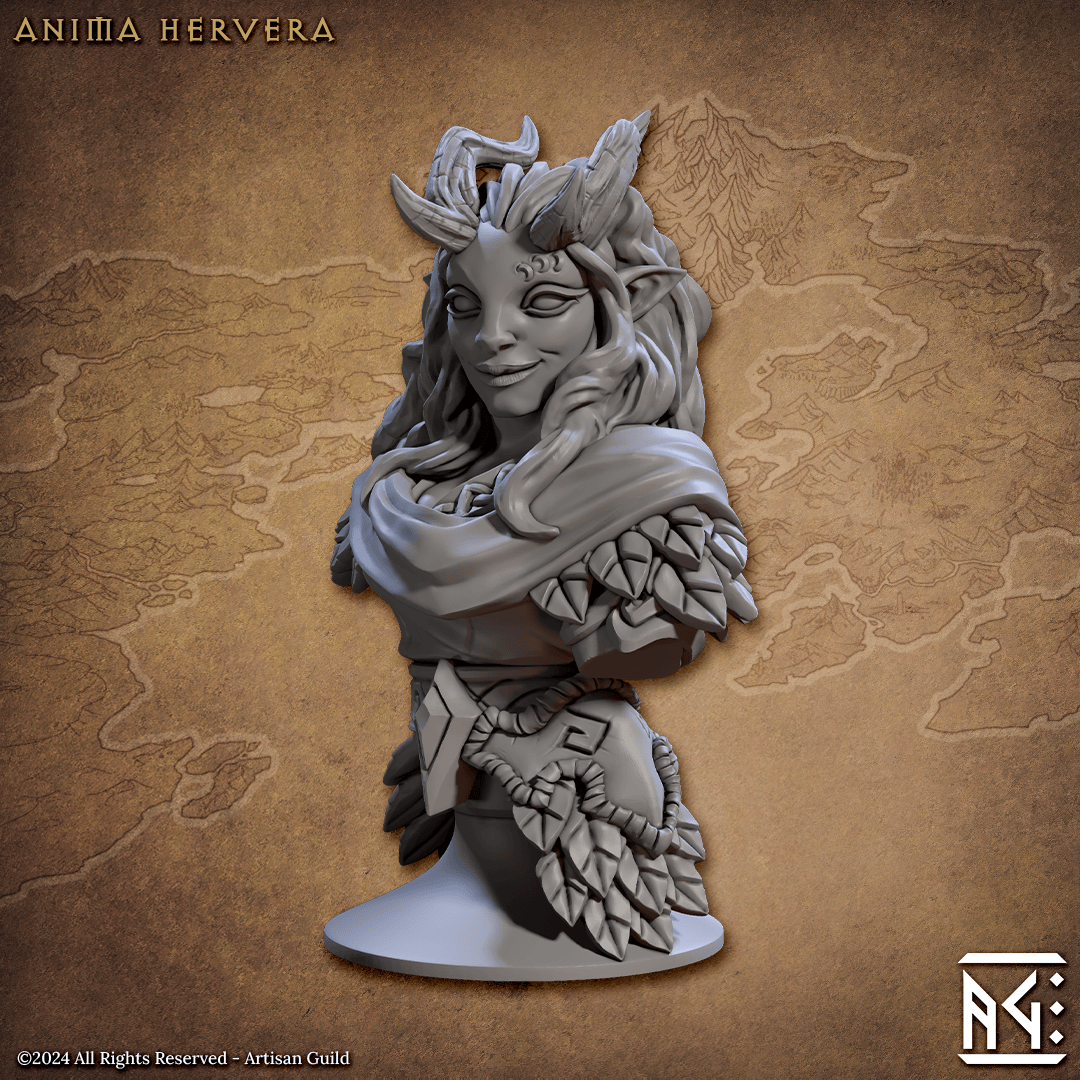3D Printed Artisan Guild Deeproot Lurikeen Busts 28mm 32mm