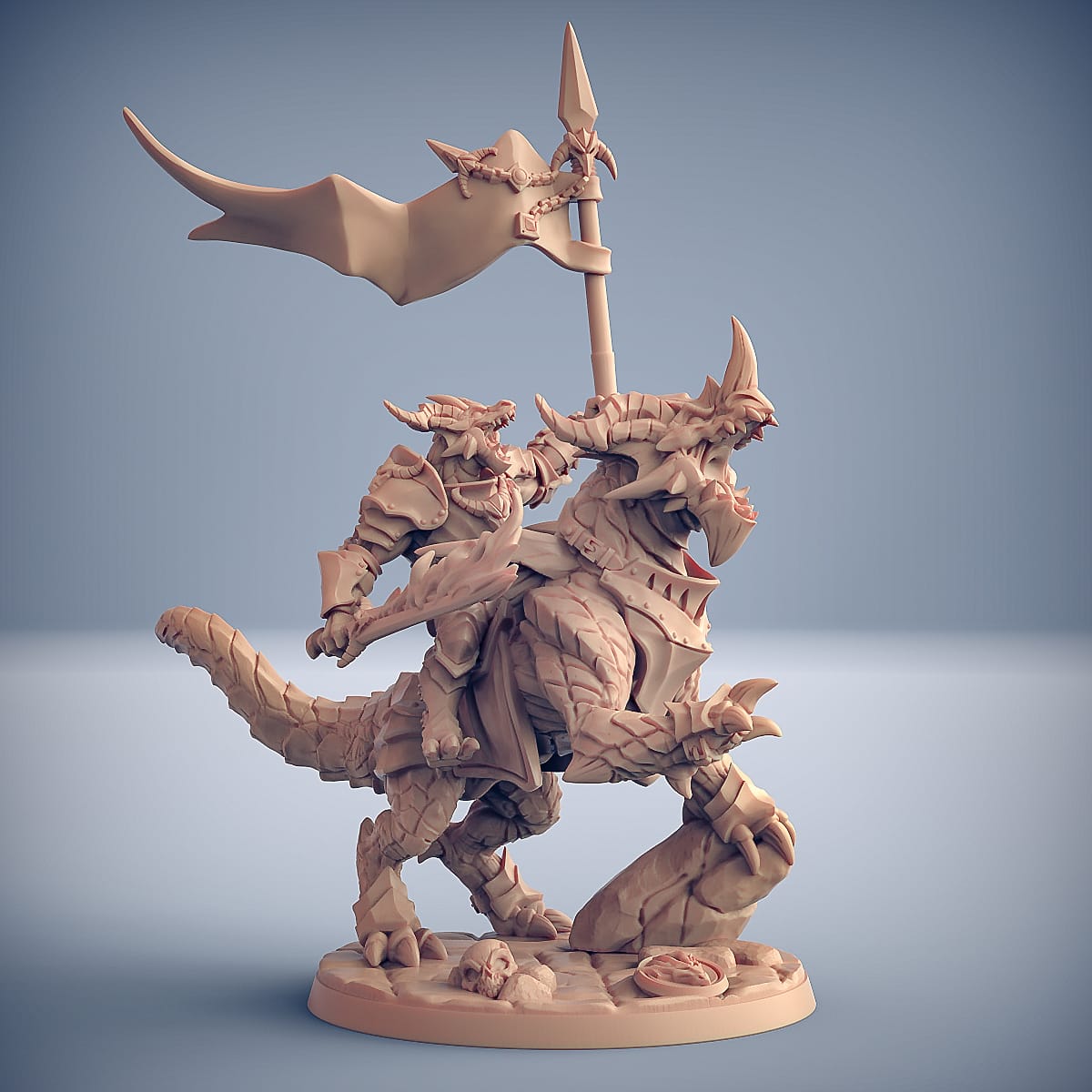 3D Printed Artisan Guild Dragonling Knight The Dragonguard 28mm 32mm