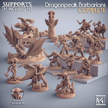 3D Printed Artisan Guild Dragonpeak Wyvern Dragonpeak Barbarians 28mm 32mm
