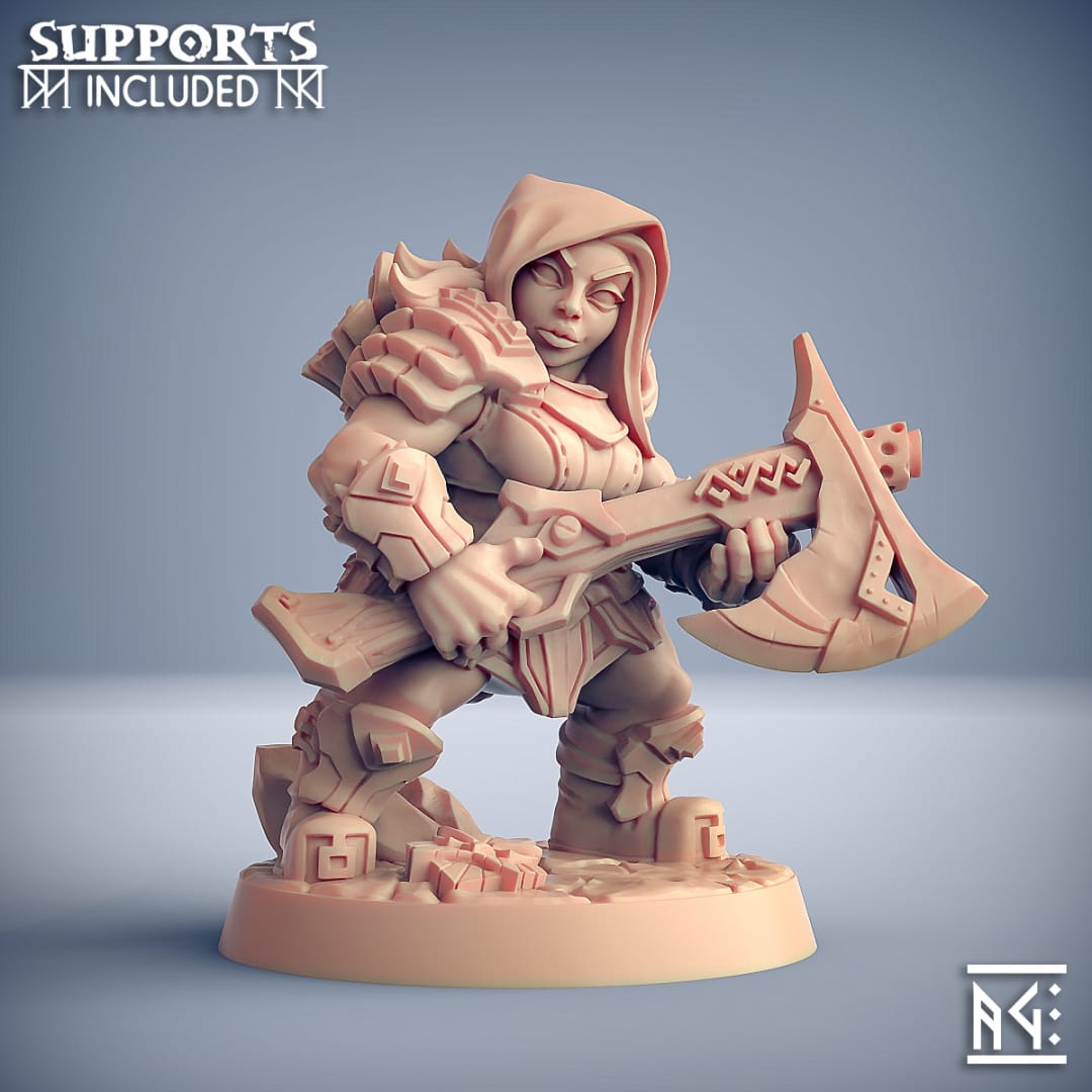 3D Printed Artisan Guild Dwarven Oathbreaker Dwarven Oathbreakers 28mm 32mm