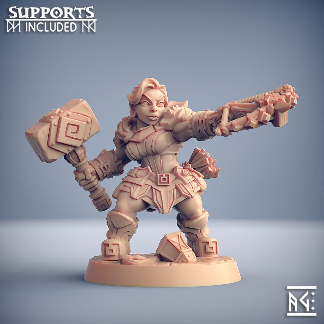 3D Printed Artisan Guild Dwarven Oathbreaker Dwarven Oathbreakers 28mm 32mm