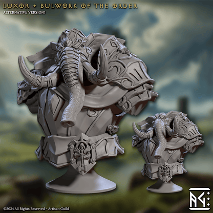 3D Printed Artisan Guild Elephorim Ivory Sentinel Bust Set 28mm 32mm