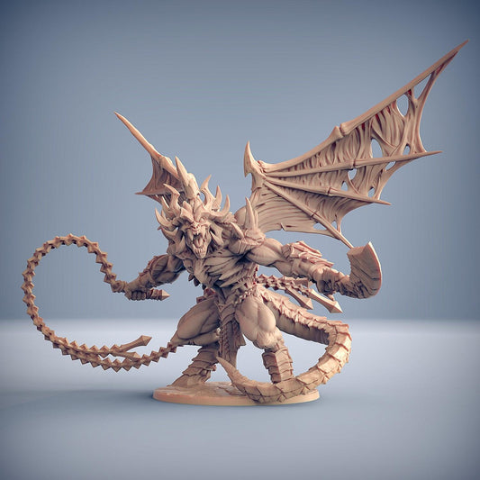 3D Printed Artisan Guild Epic Boss - Baalzrodan the Demon King 28mm 32mm DnD