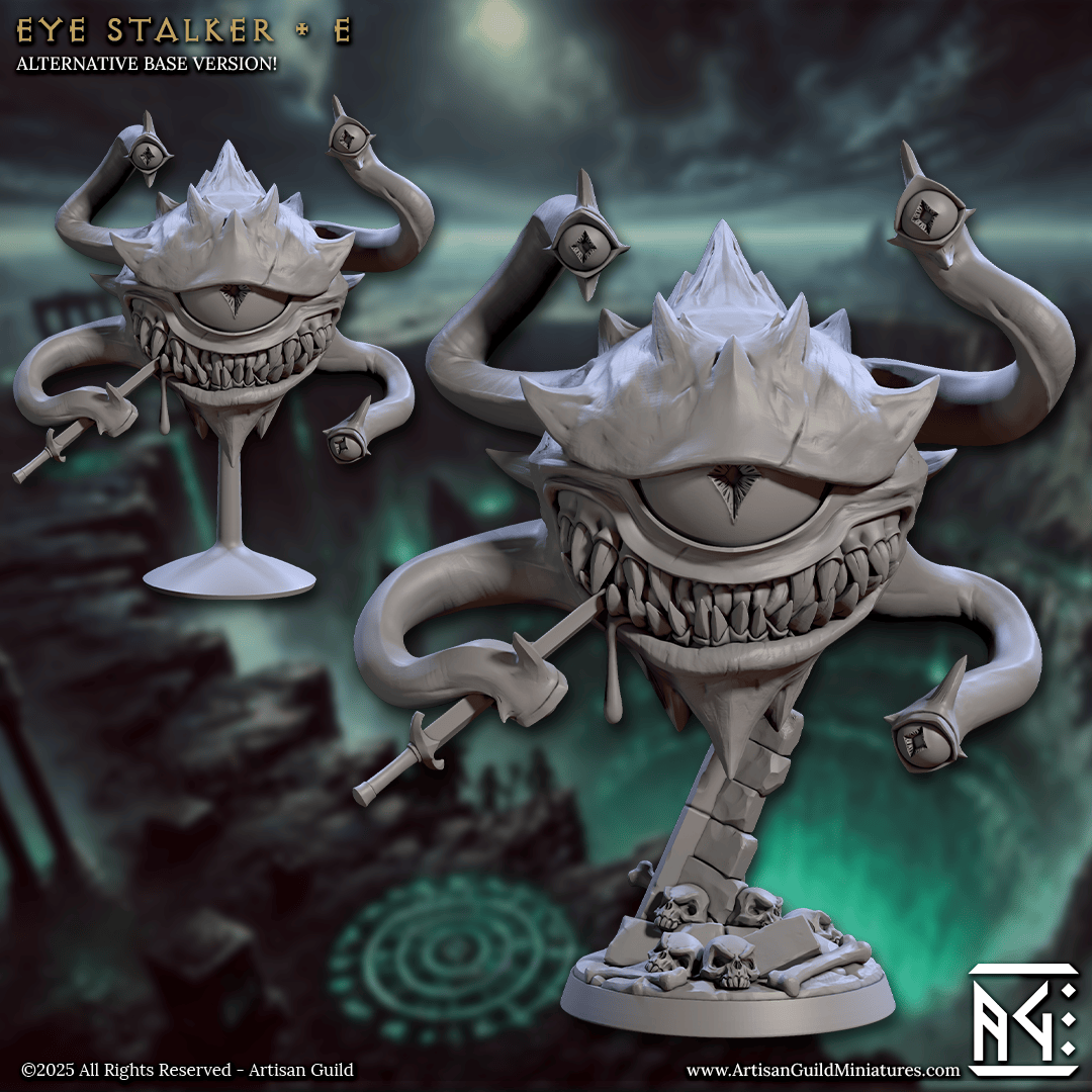 3D Printed Artisan Guild Eye Stalkers Descent into the Hive of the All Seeing 28mm 32mm