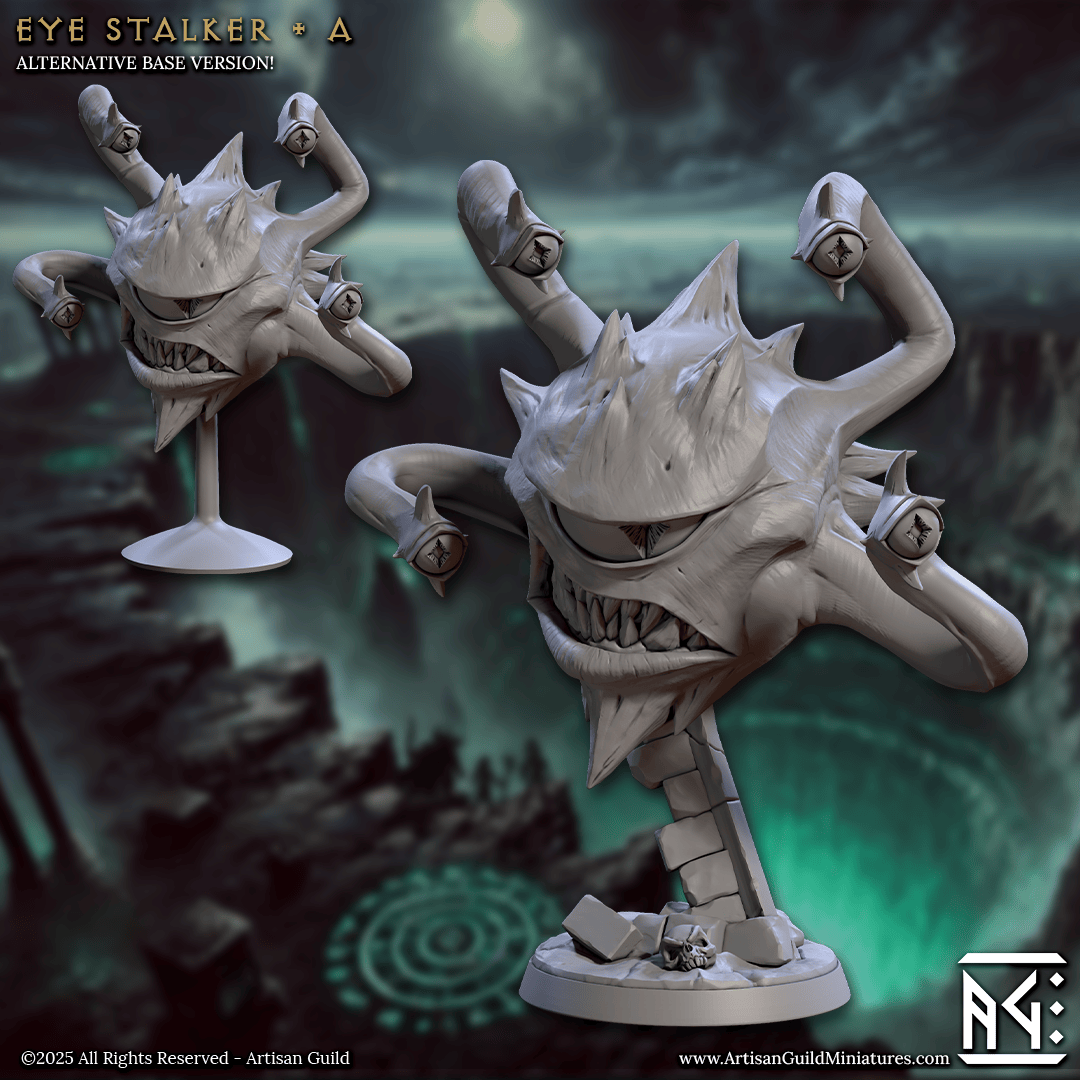 3D Printed Artisan Guild Eye Stalkers Descent into the Hive of the All Seeing 28mm 32mm