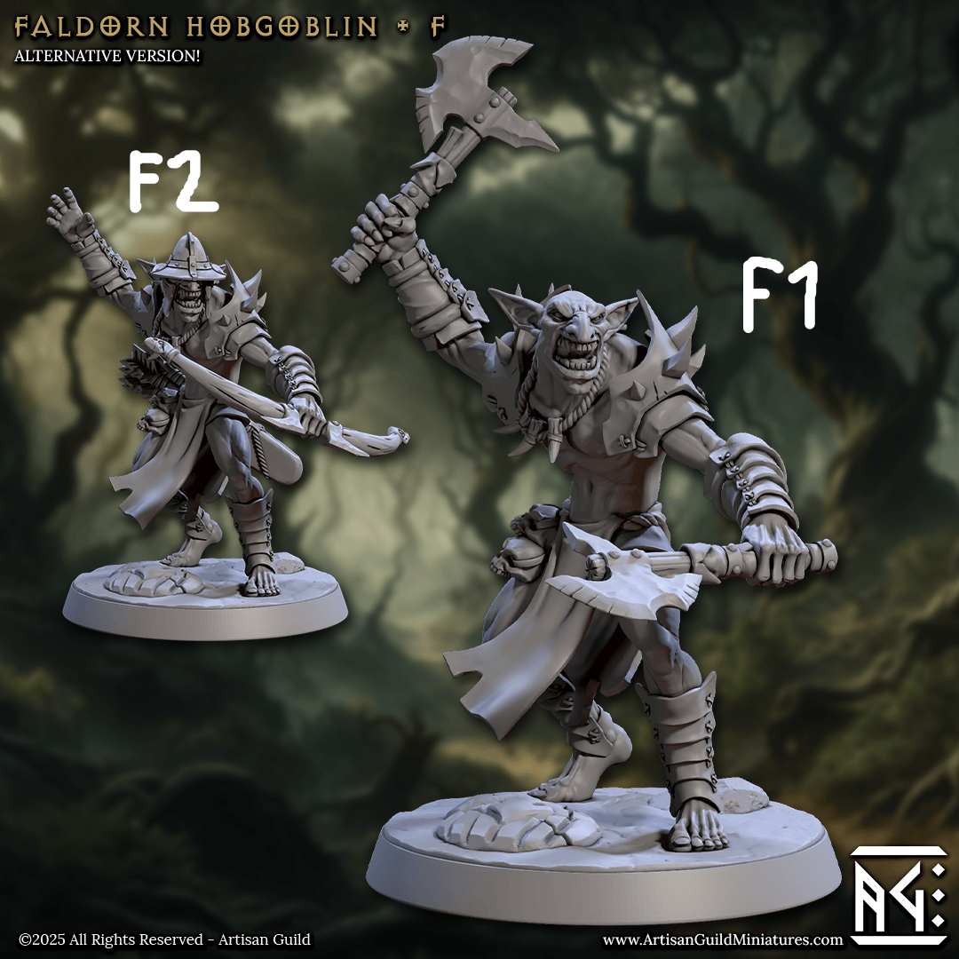 3D Printed Artisan Guild Faldorn Hobgoblins Set Faldorn Hobgoblin Set 28mm 32mm