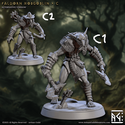 3D Printed Artisan Guild Faldorn Hobgoblins Set Faldorn Hobgoblin Set 28mm 32mm