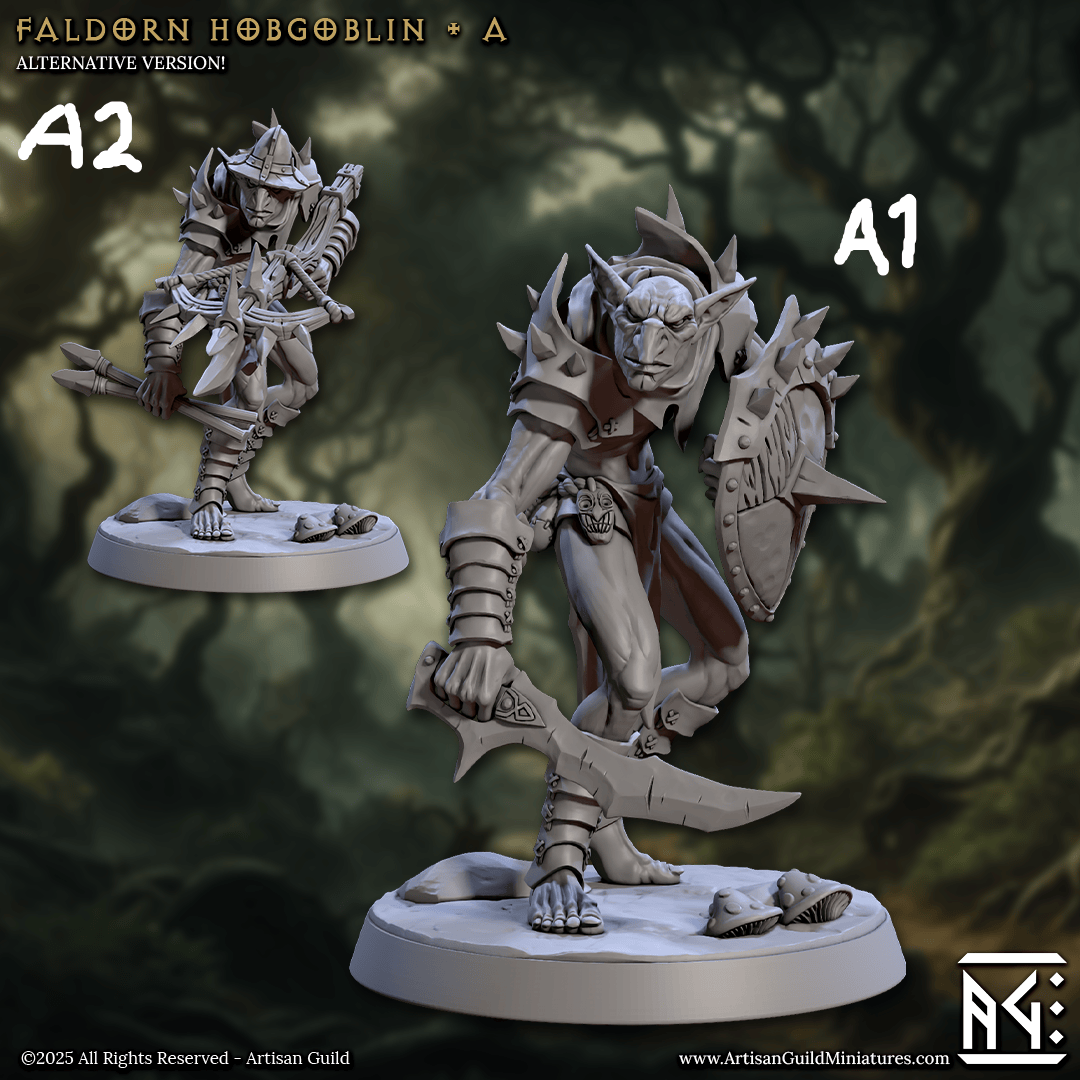 3D Printed Artisan Guild Faldorn Hobgoblins Set Faldorn Hobgoblin Set 28mm 32mm