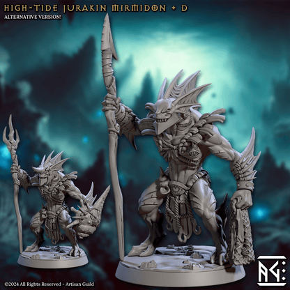 3D Printed Artisan Guild High Tide Jurakin Mirmidons Mirmidons of the Death Tide 28mm 32mm