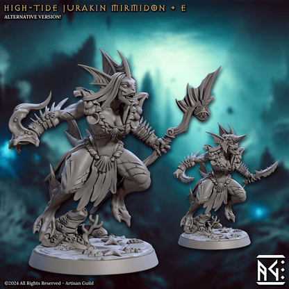 3D Printed Artisan Guild High Tide Jurakin Mirmidons Mirmidons of the Death Tide 28mm 32mm