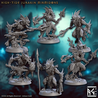 3D Printed Artisan Guild High Tide Jurakin Mirmidons Mirmidons of the Death Tide 28mm 32mm